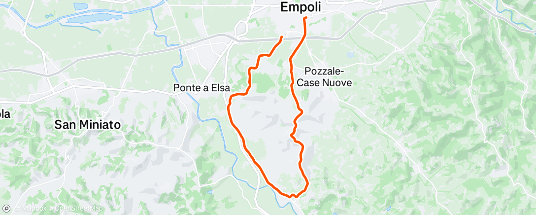 Map of the activity, trofeo città di empoli