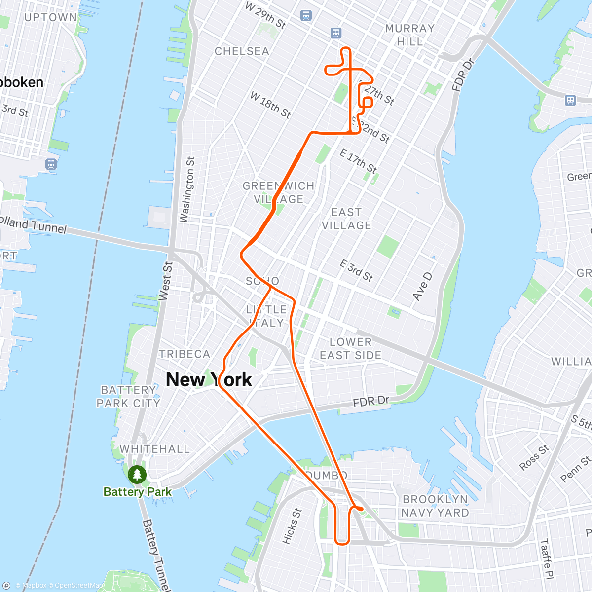Map of the activity, Zwift - Spinfinity in New York