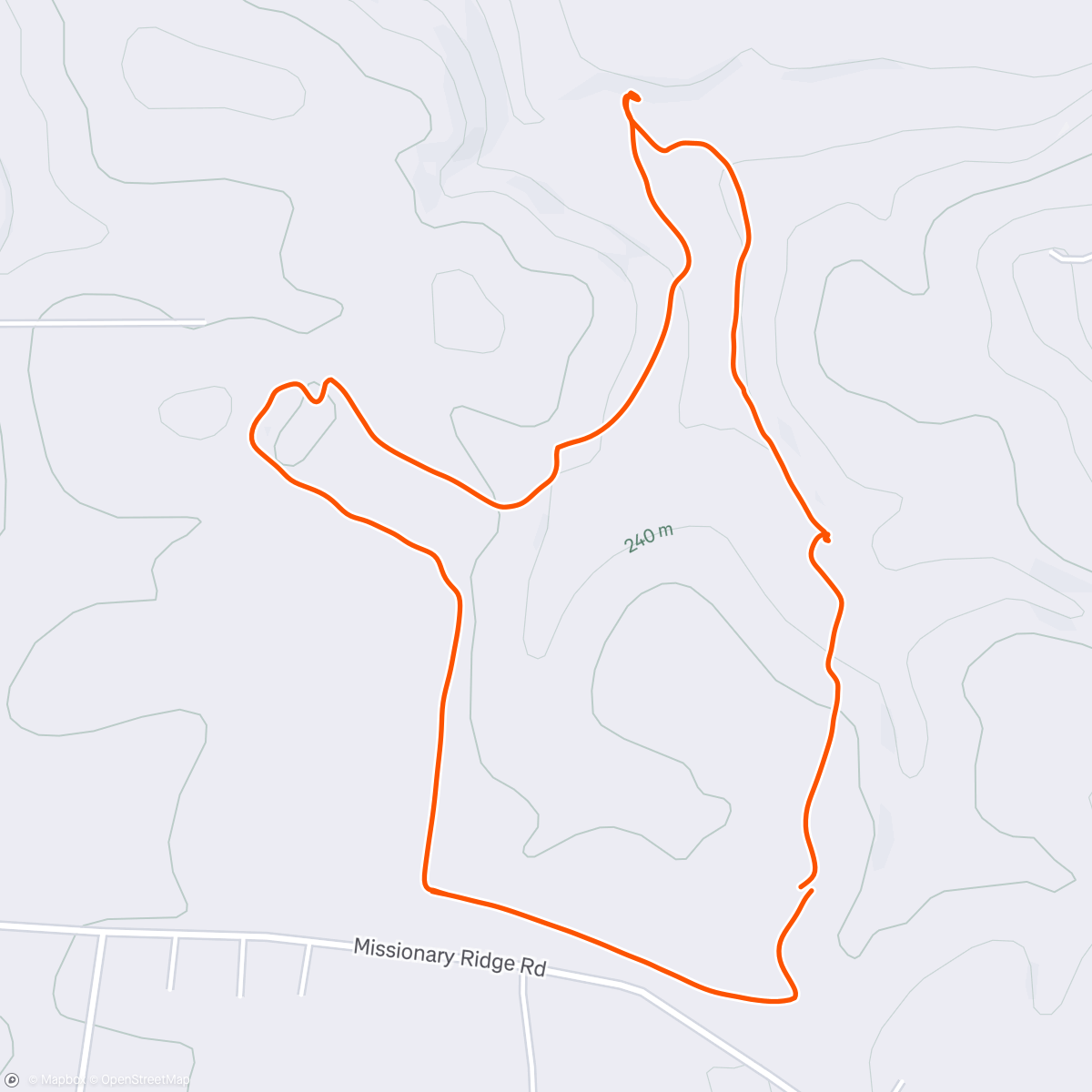 Map of the activity, Farm hike w/ Cherokee dog