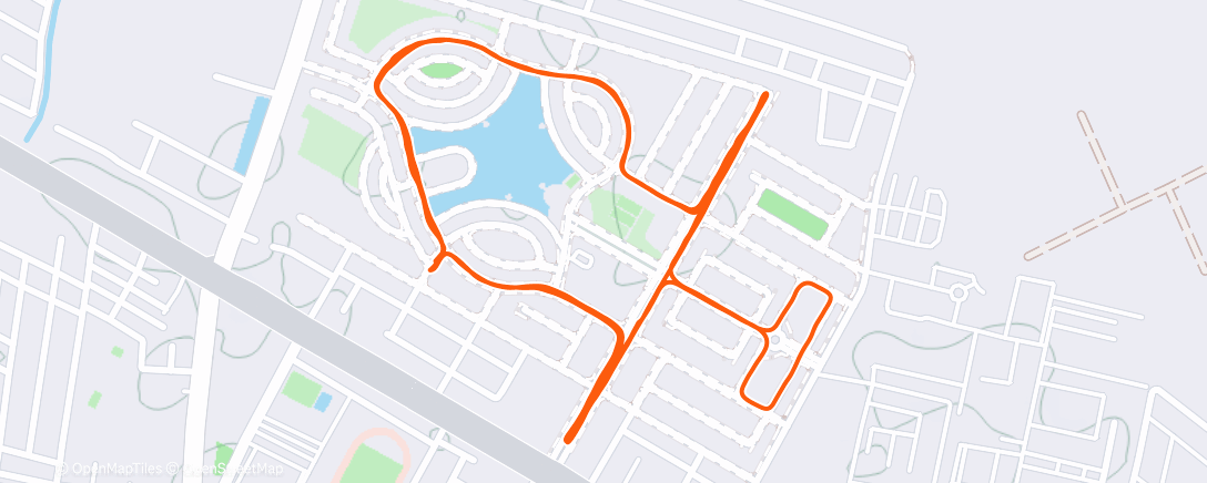 Map of the activity, Morning Run