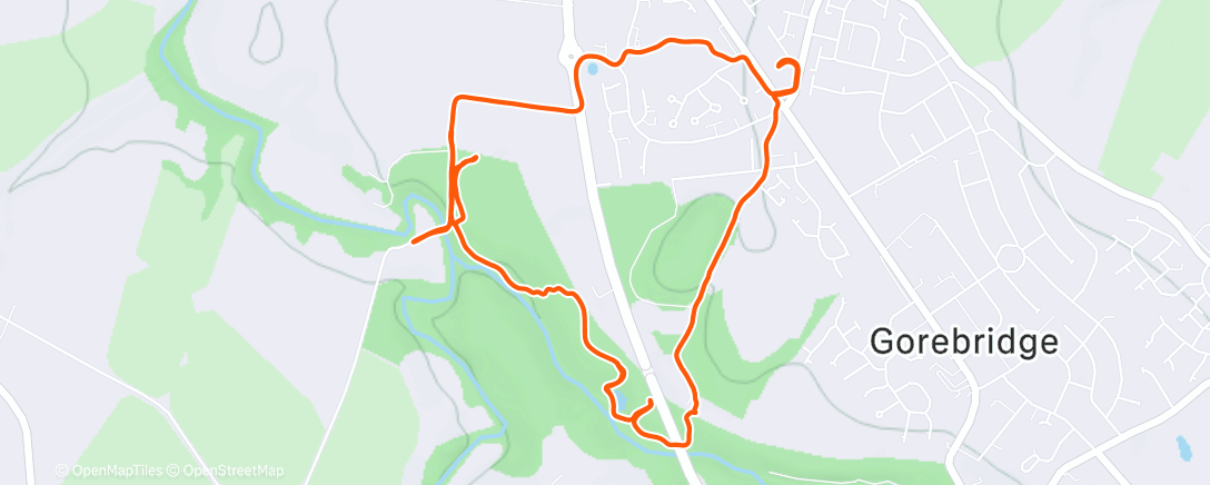 Map of the activity, Gore Glen hill reps