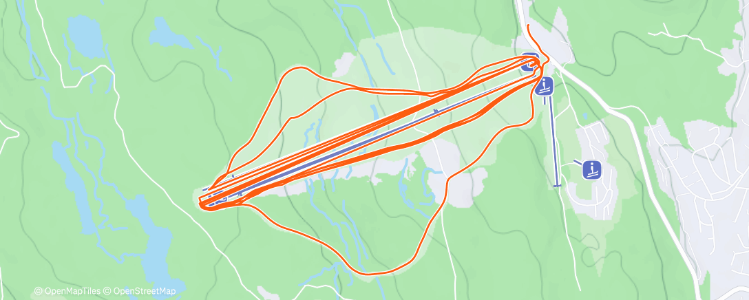 Map of the activity, Lunch Alpine Ski