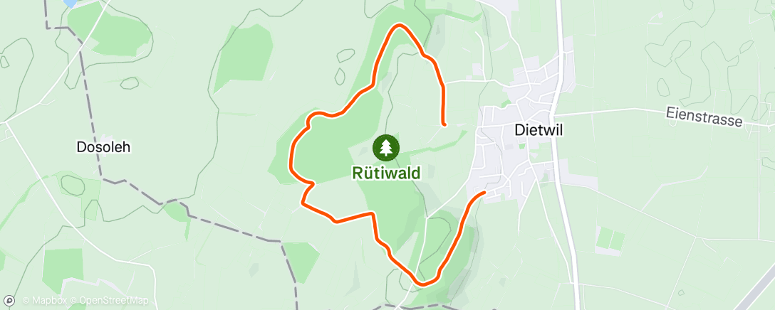 Map of the activity, Afternoon Walk