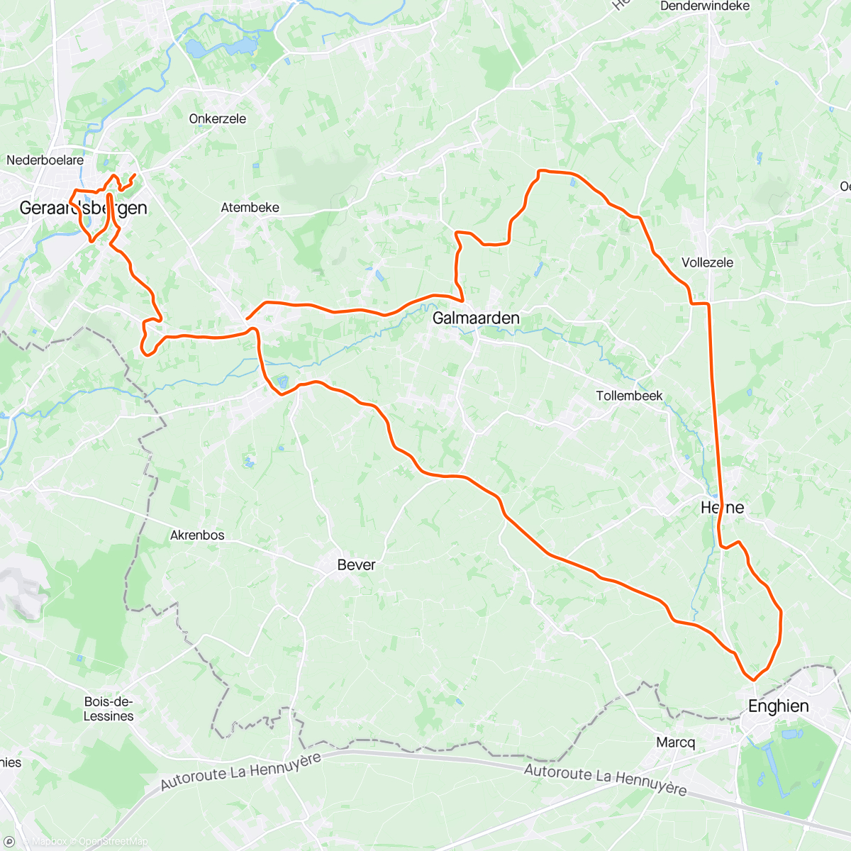 Map of the activity, ROUVY - Challenge Geraardsbergen | Belgium 40 km