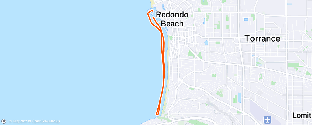 Map of the activity, Morning Paddle