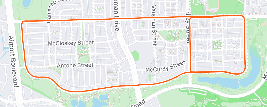 Карта физической активности (Morning Run)