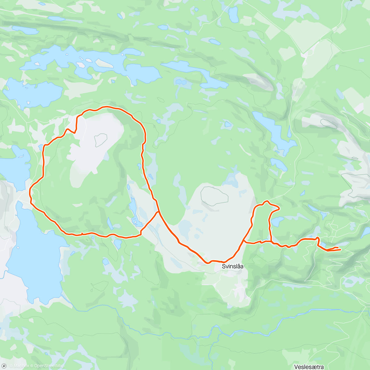 Map of the activity, Vinterferie føre