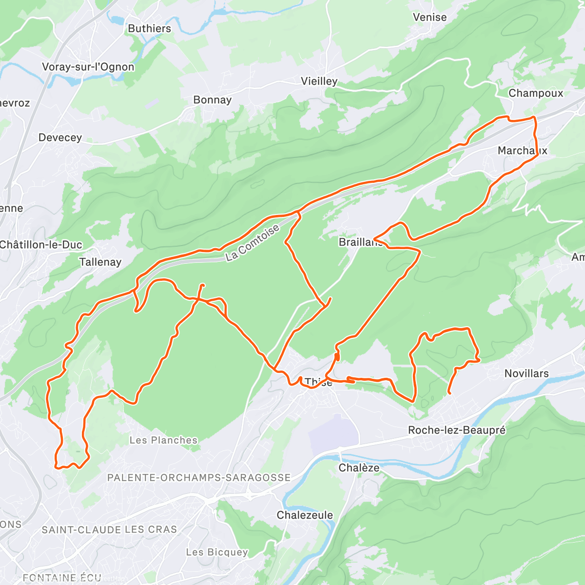 Map of the activity, Baptême de Gravel 🔥