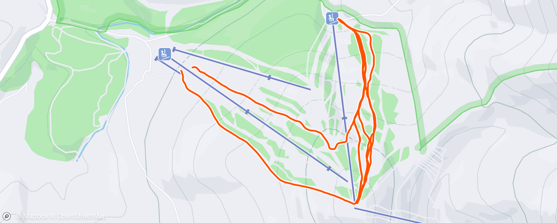 Map of the activity, Timed that perfectly!  Testing out new Hagan ski brakes 👍