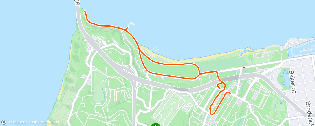 Map of the activity, Afternoon Walk