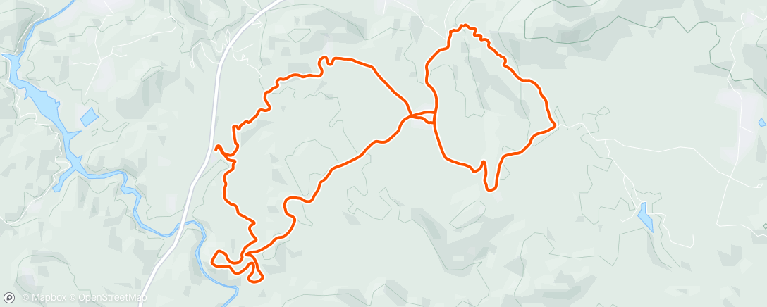 Map of the activity, Afternoon Mountain Bike Ride