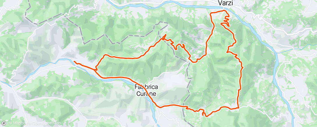 Map of the activity, Giro con ventone