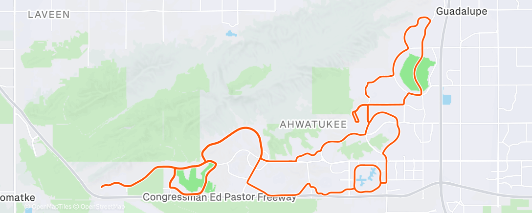 Map of the activity, Morning Ride