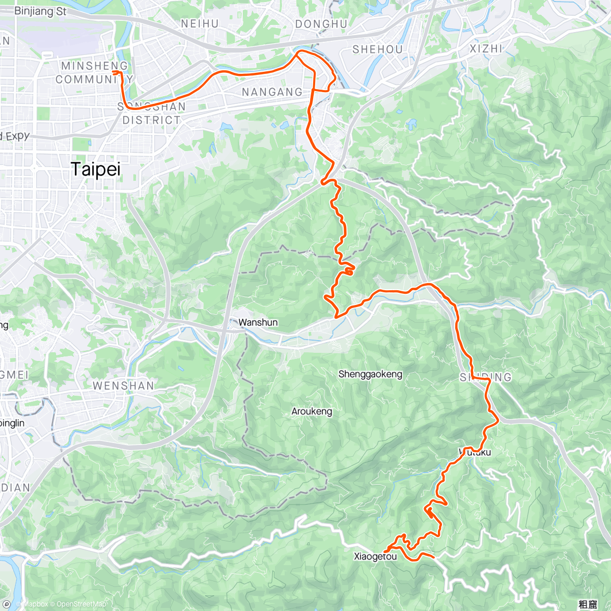 Map of the activity, 北宜海倫 😆🚴‍♂️
