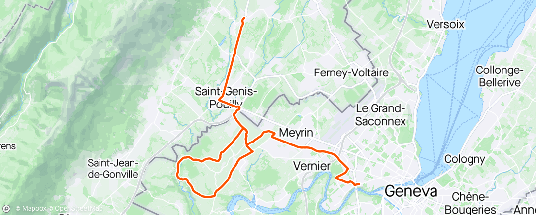 Map of the activity, Chez physiosport Genève