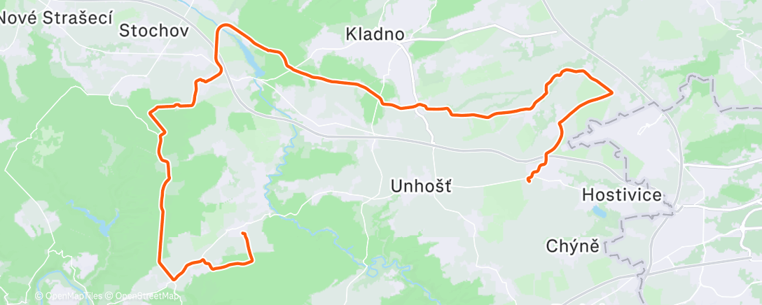 Map of the activity, Afternoon Gravel Ride