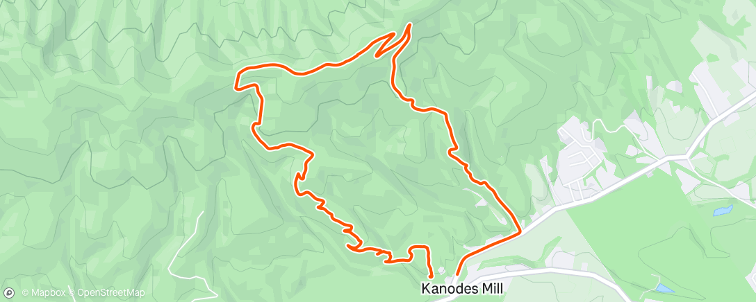 Map of the activity, New bike test run
