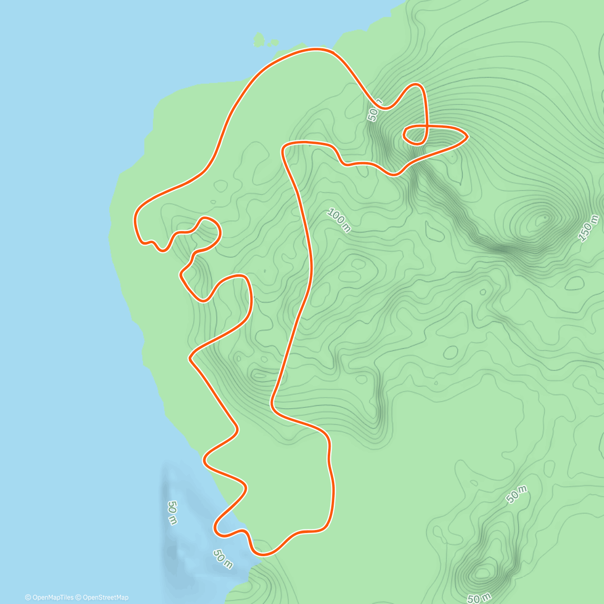 Map of the activity, Zwift - Two Bridges Loop in Watopia