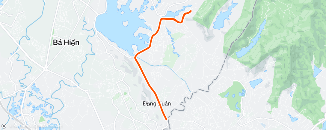 Map of the activity, Morning Ride