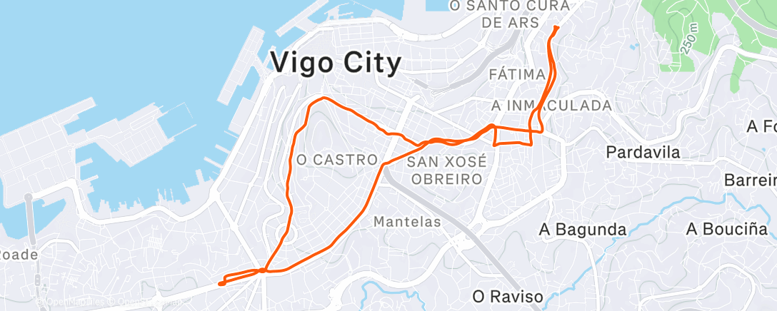 Map of the activity, Commute