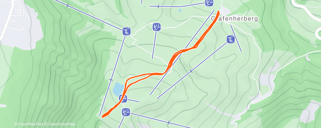 Map of the activity, Skimo #6 Sudelfeld