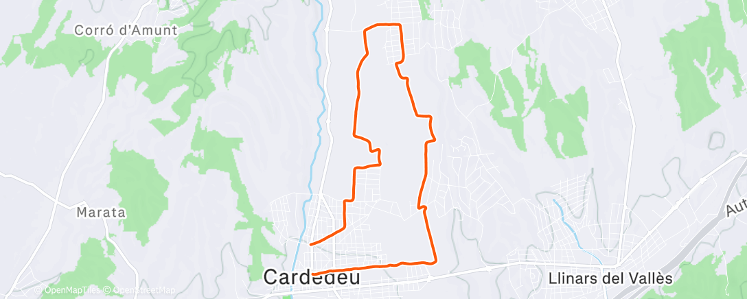 Map of the activity, Vaig a 1 entreno per setmana☠️