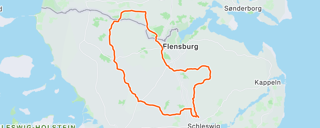 Map of the activity, Mittagsradfahrt