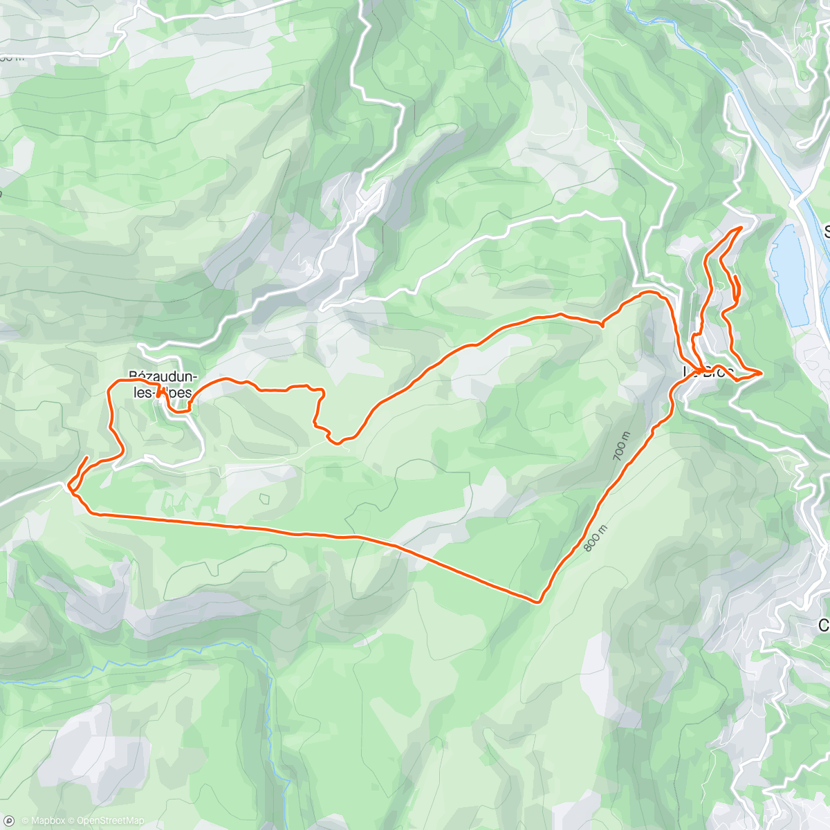 Karte der Aktivität „Boucle Bézaudunoise 🐴🐄🌲⛅”