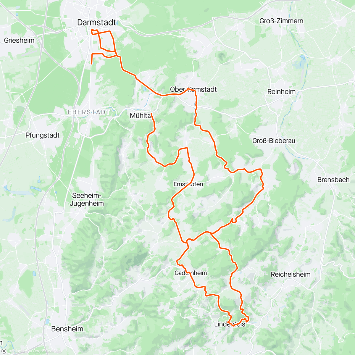 Map of the activity, 1*kleines Intervall und Gelati zum Frühstück