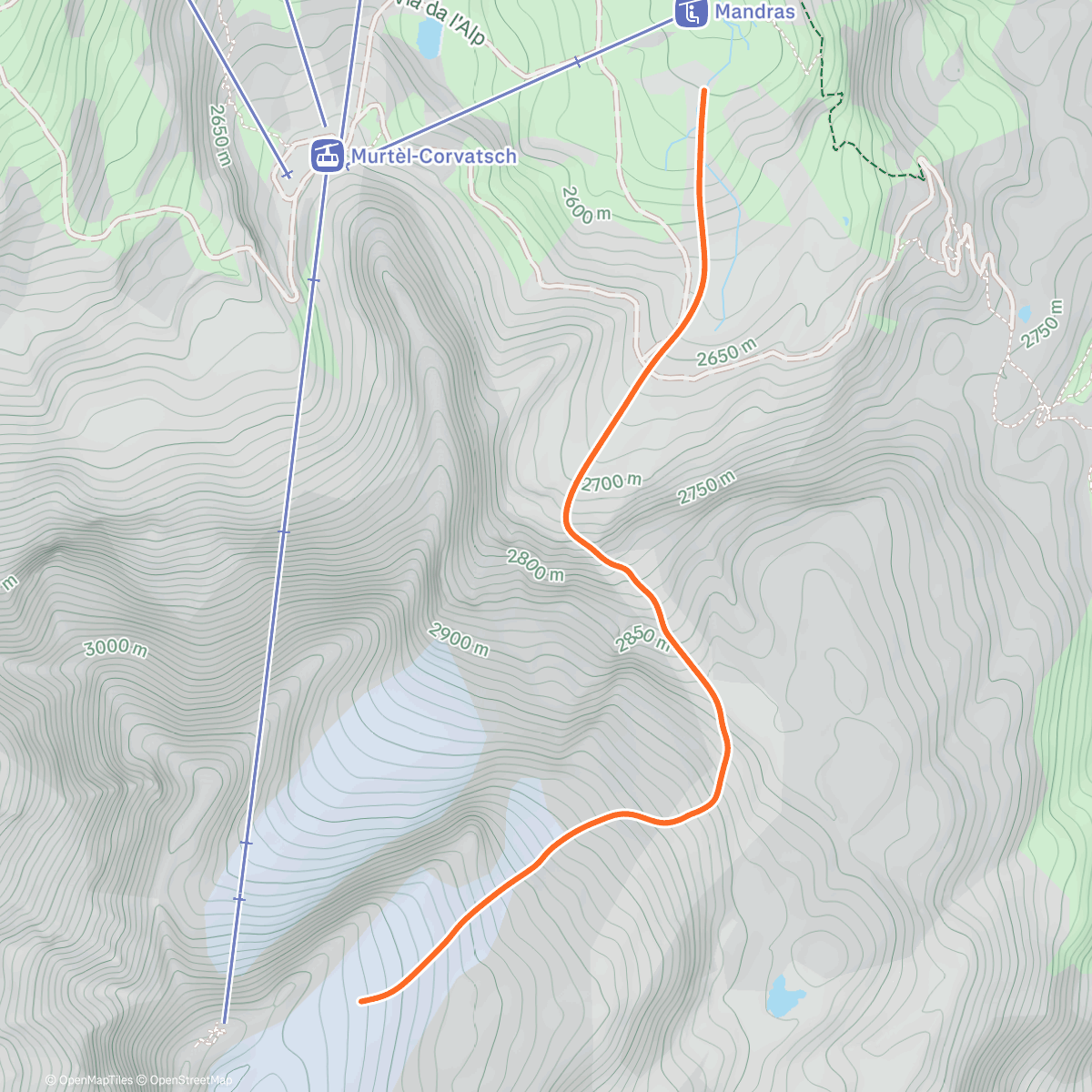 Карта физической активности (Sessione di sci alpino all’ora di pranzo)