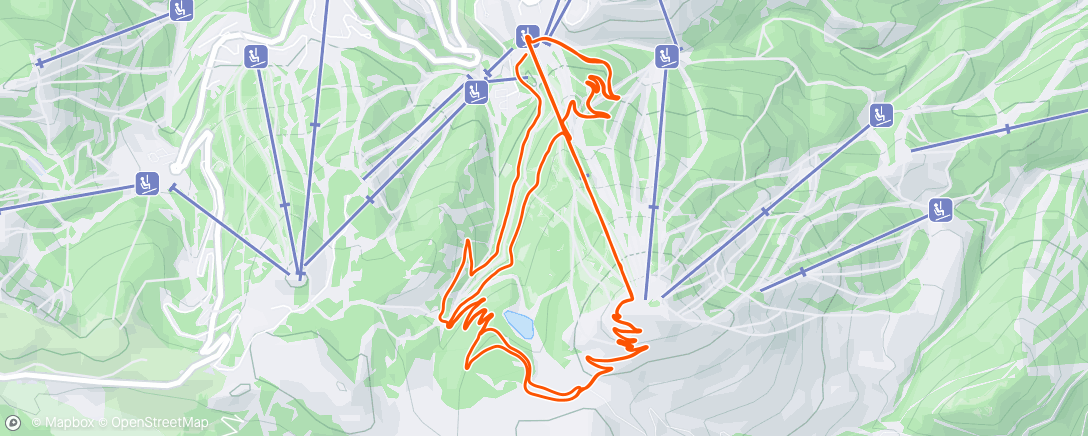 Map of the activity, Deer Valley Downhill Mountain biking with Ryan