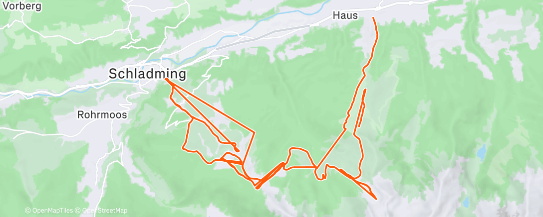 Map of the activity, Morning Alpine Ski