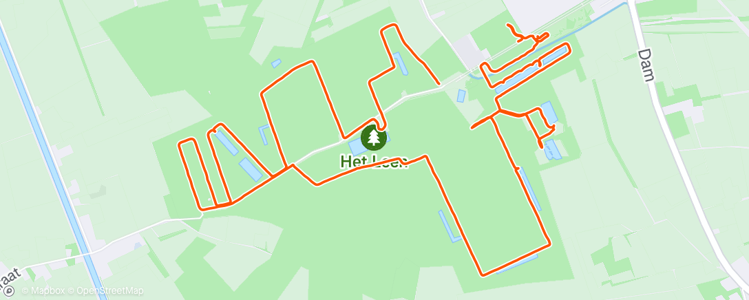 Map of the activity, Namiddagwandeling