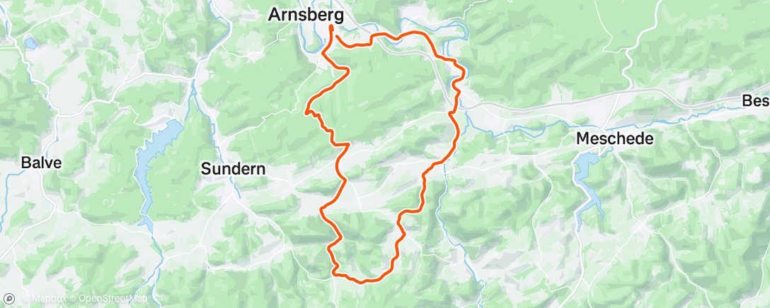 Map of the activity, Fahrt am Nachmittag