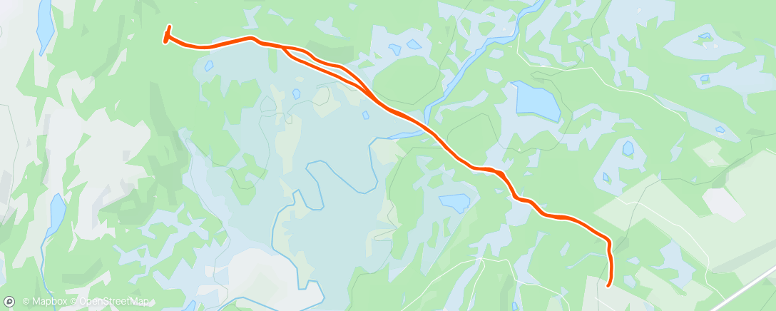 Map of the activity, Skrikdalen og bål på påskeaften