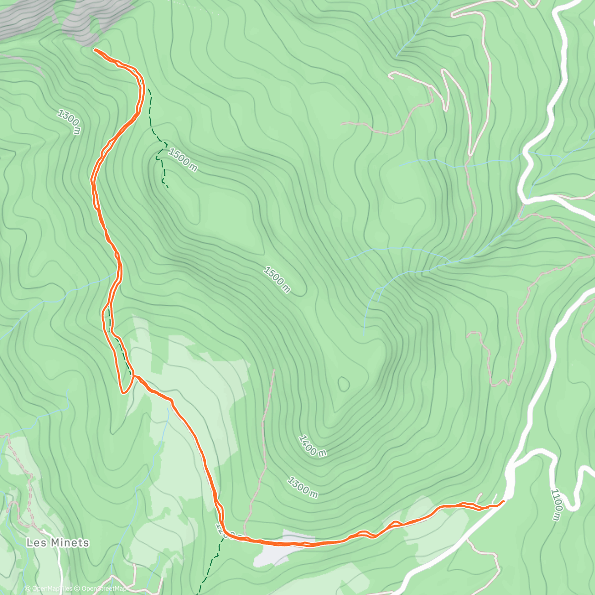 Map of the activity, Randonnée à la pointe de la Gorgeat