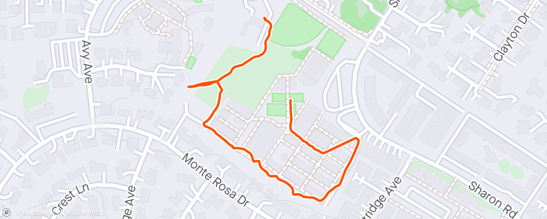 Map of the activity, Partial Wiley Walk
