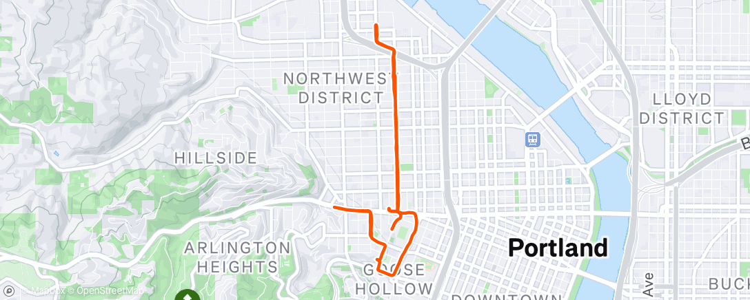 Map of the activity, Morning Run