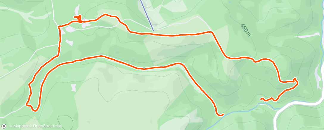 Map of the activity, Wanderung am Morgen