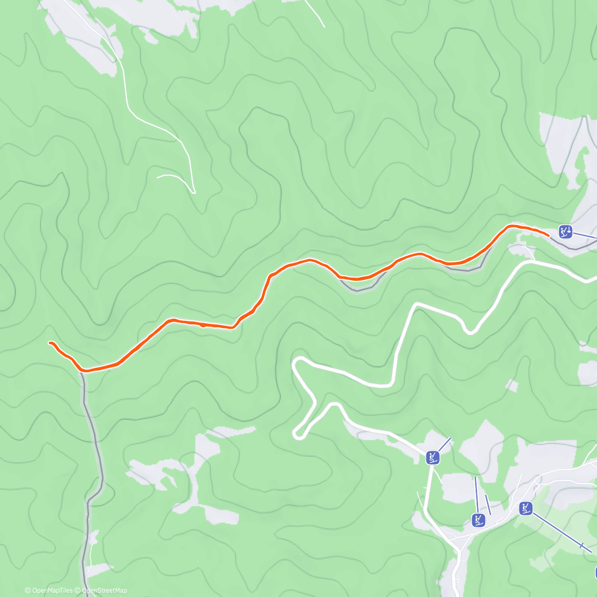 Map of the activity, Ľahko za západom slnka
