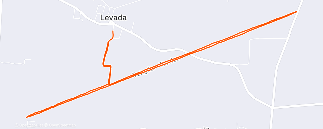 Map of the activity, Corsa dell'ora di pranzo