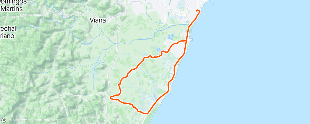 Karte der Aktivität „Pedal dos pebas”