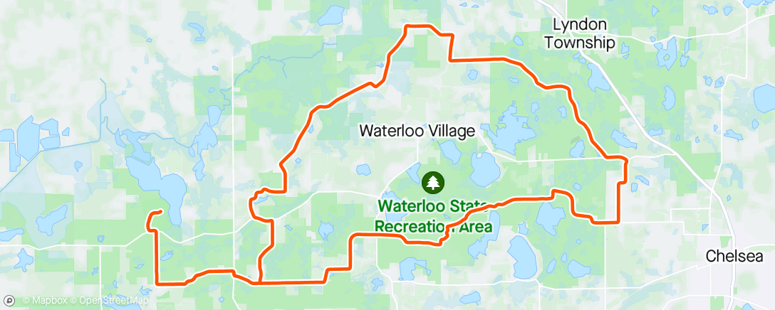アクティビティ「Waterloo G&G 50K」の地図