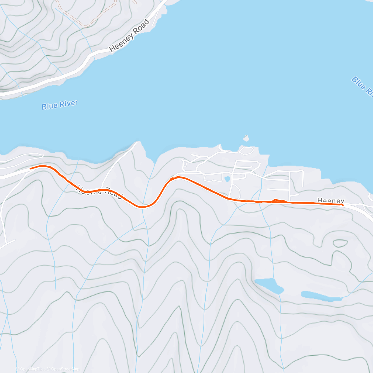 Map of the activity, Lunch Walk