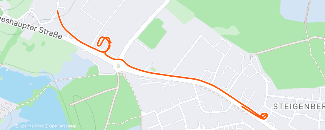 Map of the activity, Afternoon Walk