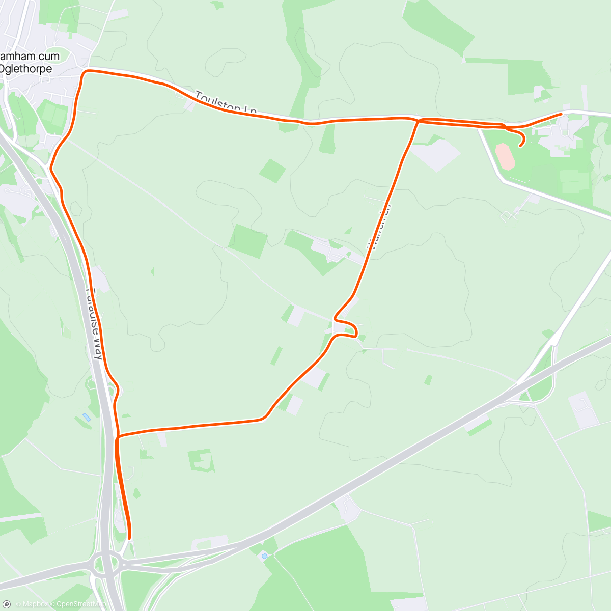 Map of the activity, Tadcaster 10km - Summer league