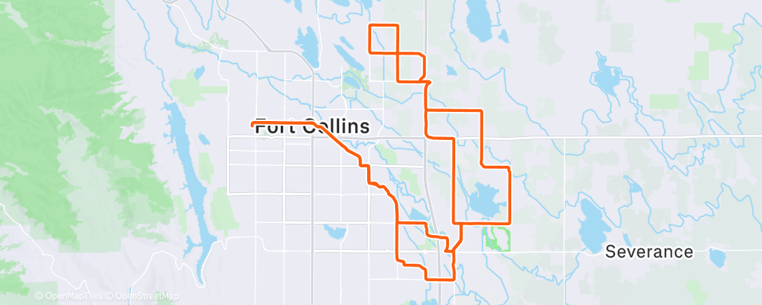 Map of the activity, Morning Gravel Ride