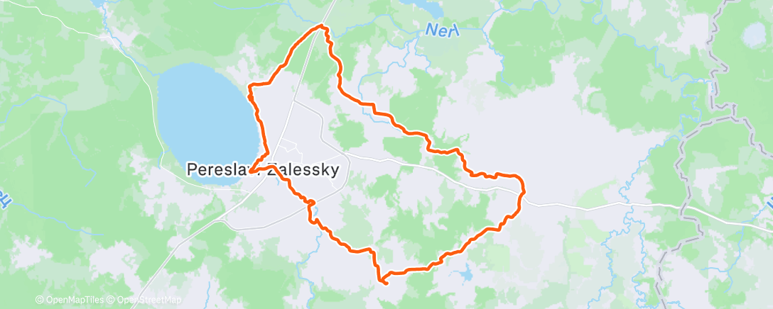 Map of the activity, Утренний забег