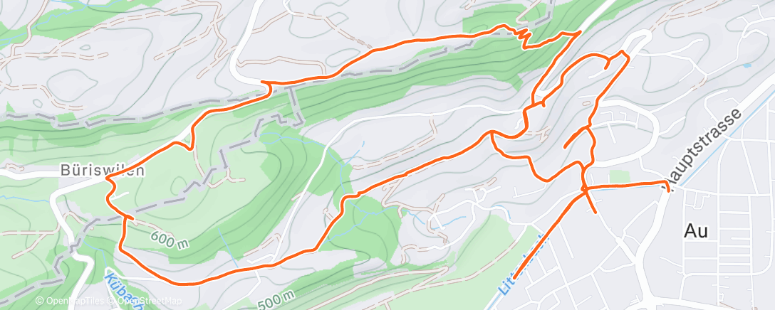 Map of the activity, Corsa pomeridiana