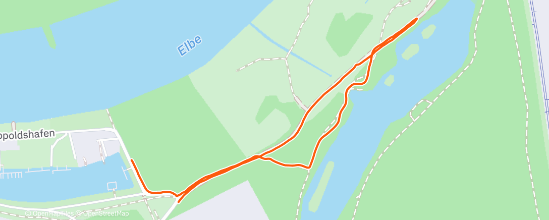 Map of the activity, Spaziergang am Nachmittag